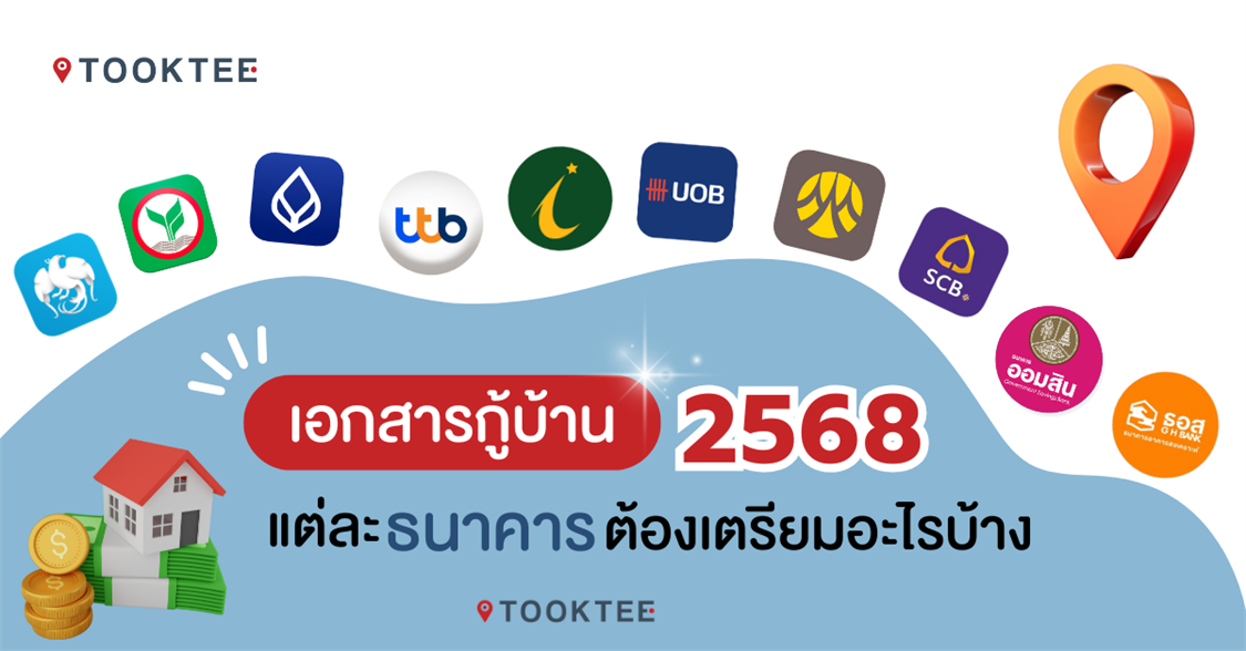 เอกสารกู้บ้าน 2568 แต่ละธนาคาร ต้องเตรียมอะไร ทำอย่างไรบ้าง