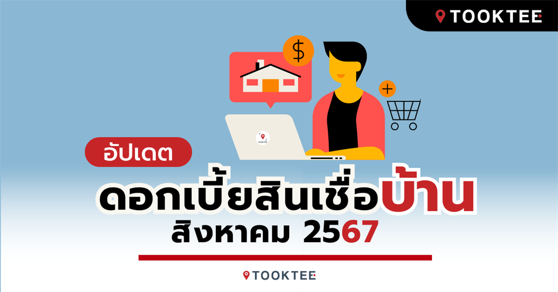 อัปเดต! สิงหาคม 67 ดอกเบี้ยสินเชื่อบ้าน-คอนโด